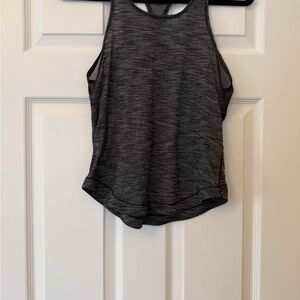 Lululemon Heather Gray Tank Top with mesh back
